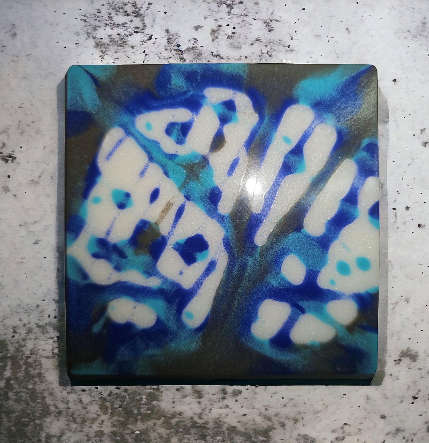 Splatter BlueGray Coaster Resin Set