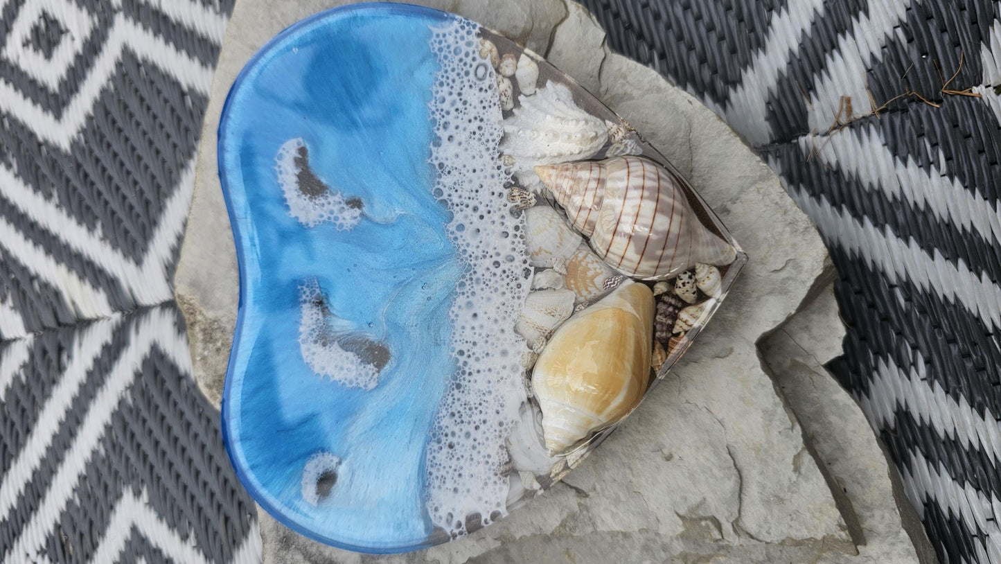 Ocean Heart Beach Scene