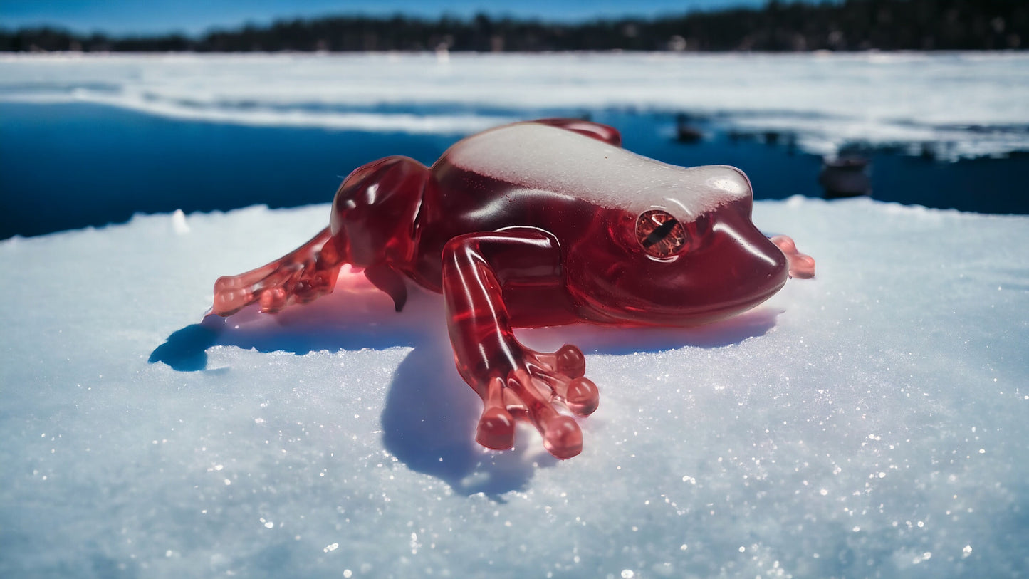 Frozen Seas Resin Frog Decor