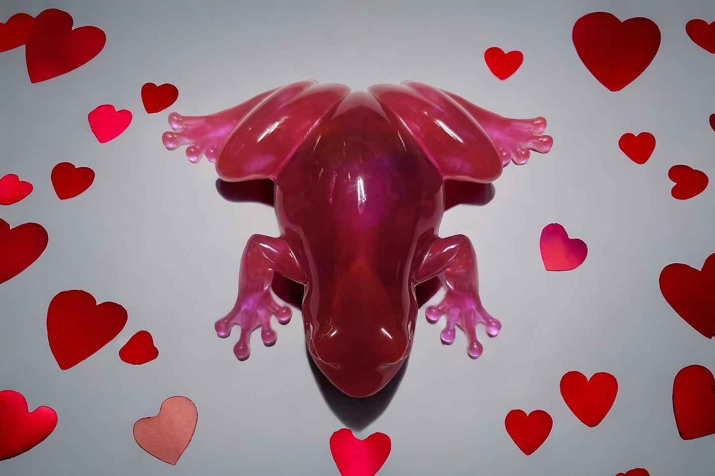 Valentine's Day Love Frog Decor Resin