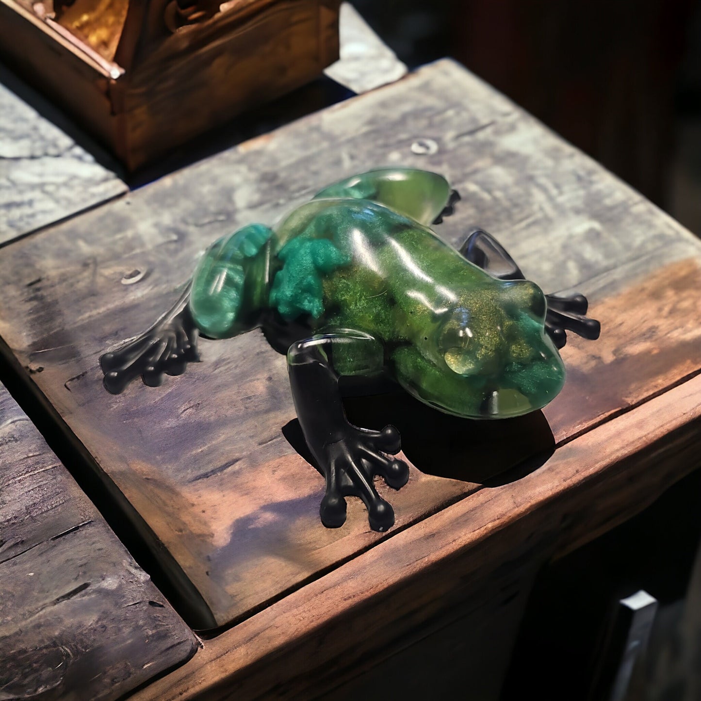 Resin "Frog-ception" Frog Decor