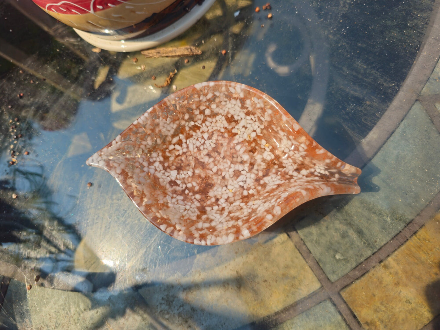 Crushed Glass Resin Soap Dish