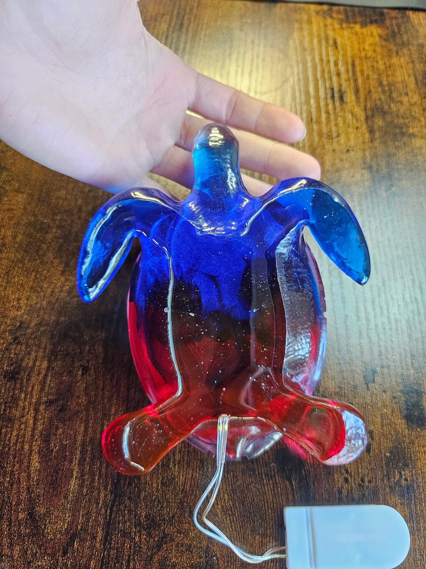 Patriotic Light up Turtle Decor