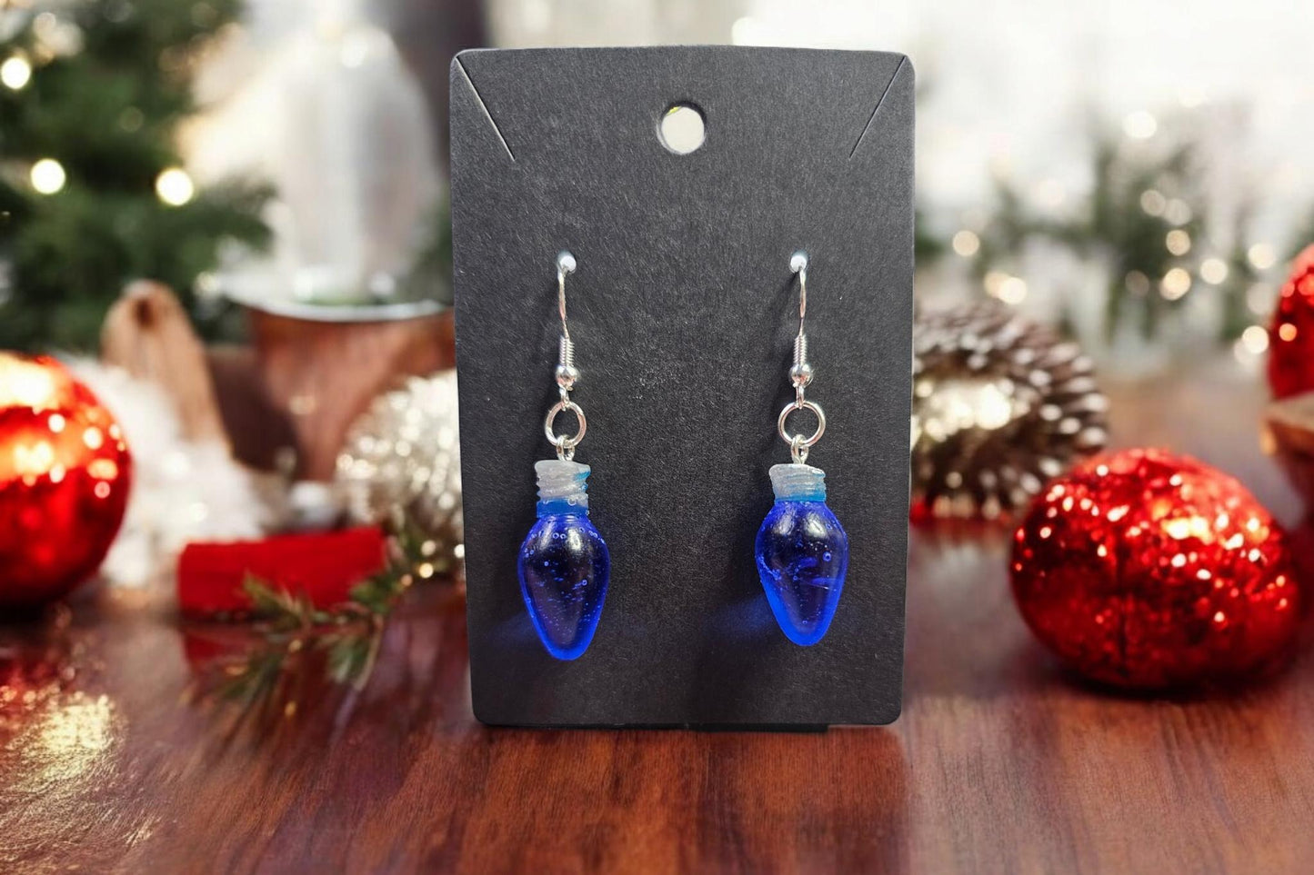 Christmas Bulb Dangle Earrings