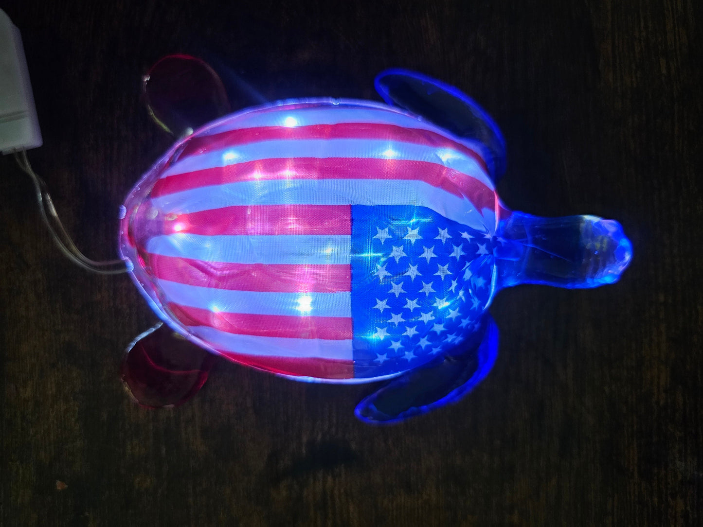 Patriotic Light up Turtle Decor