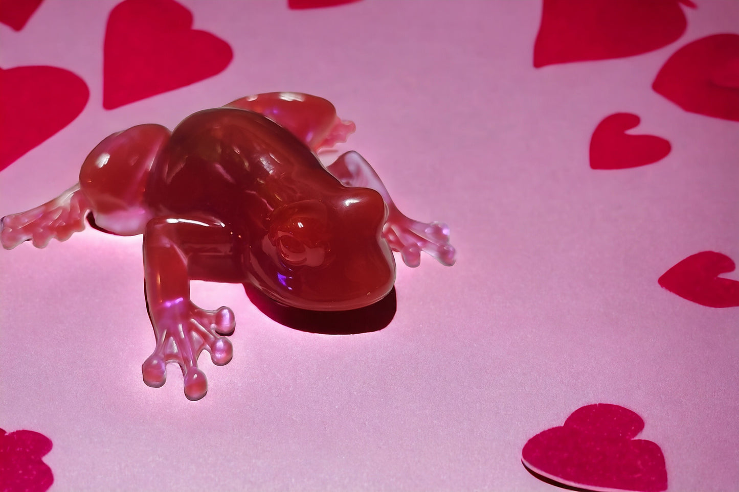 Valentine's Day Love Frog Decor Resin