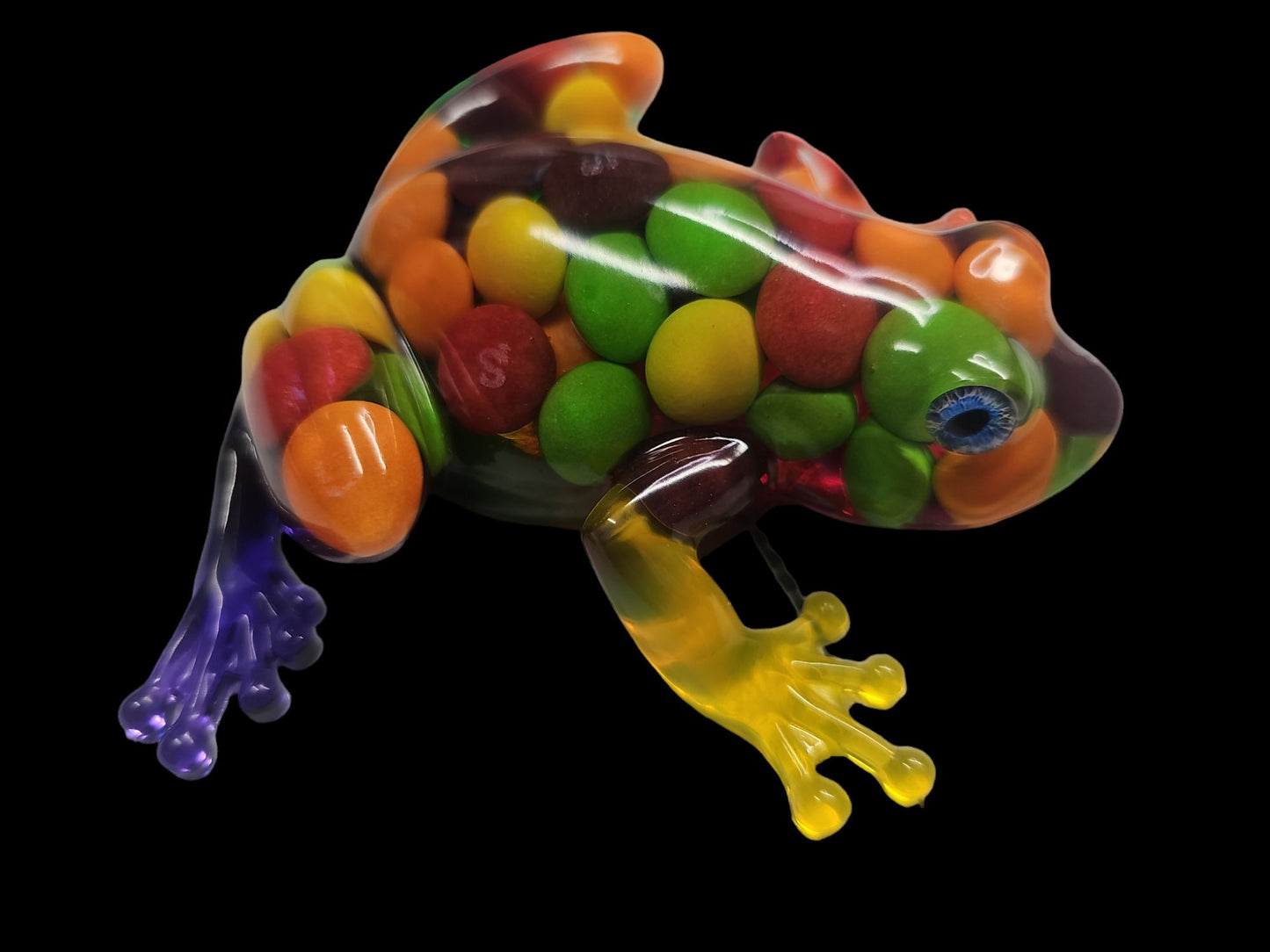 Candy Resin Frog Decor