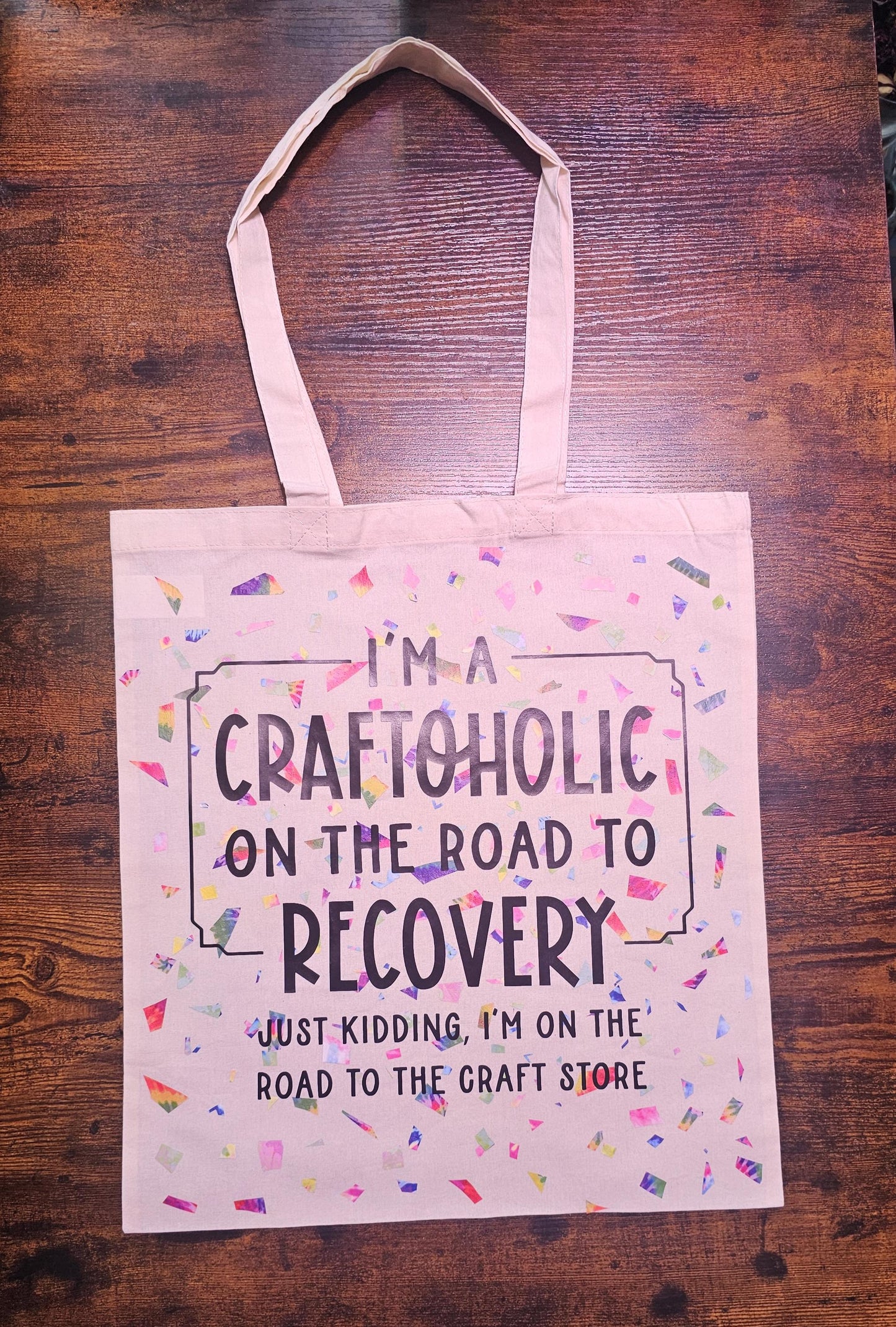 Recovering Craft-aholic 100% Cotton Tote Bag