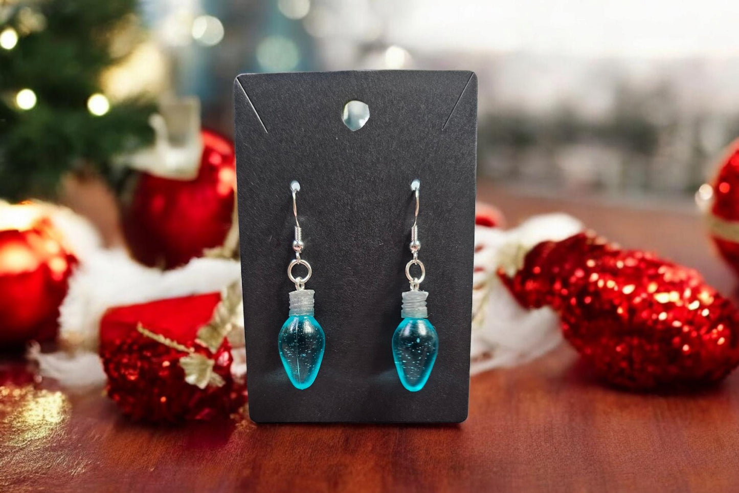 Christmas Bulb Dangle Earrings
