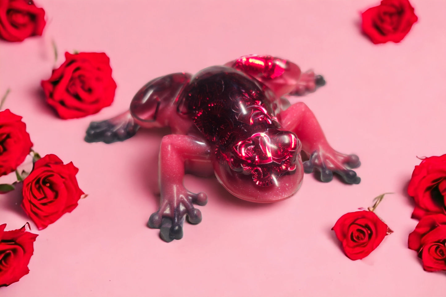 Valentine's Day Love Frog Decor Resin