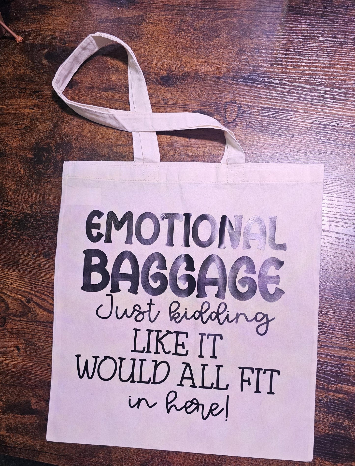 Funny Emotional Baggage 100% Cotton Tote Bag