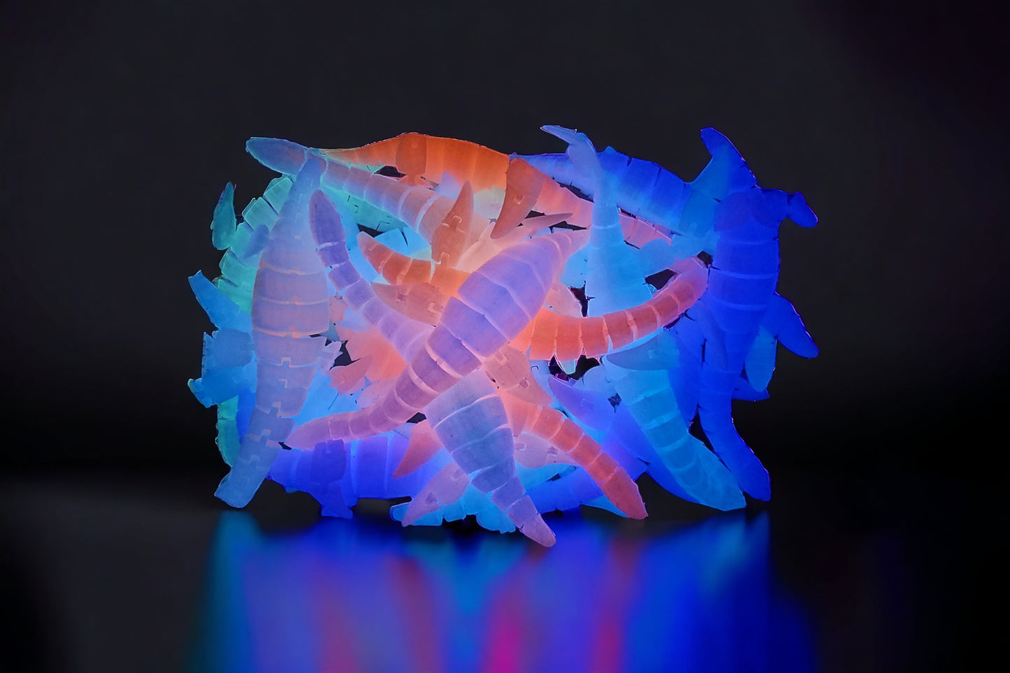 Mystery GLOW Nessie Articulated Plesiosaurus Fidget Toy