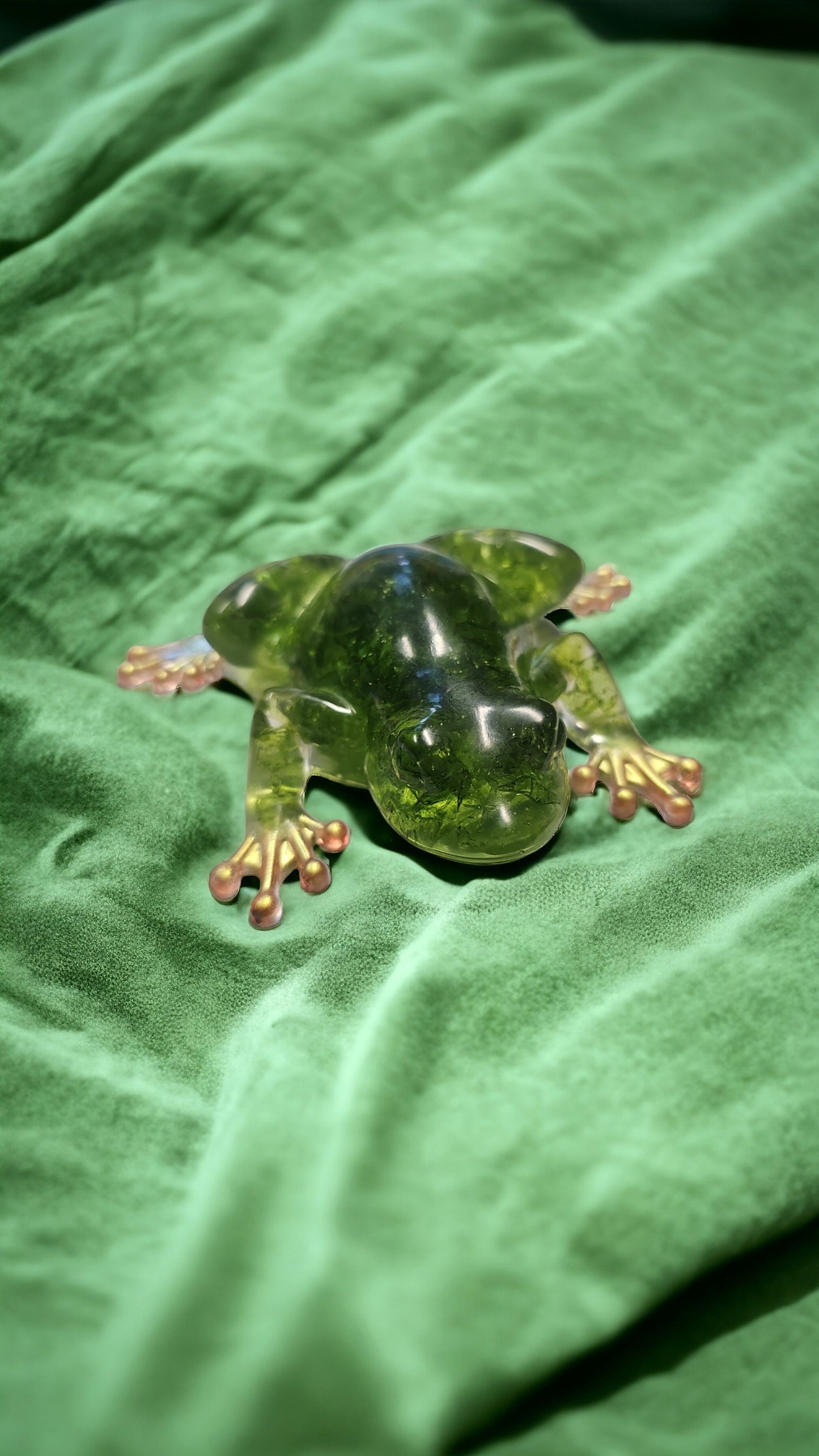Glass Shard Decorative Frog