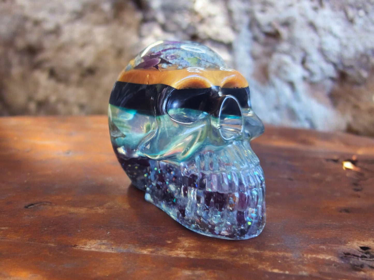 Random Flower Skull Decor