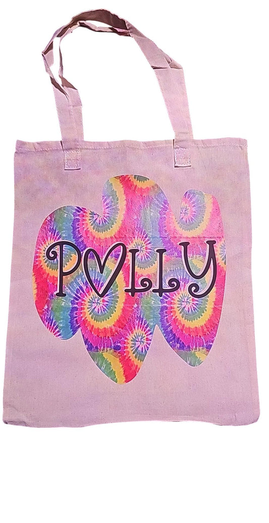 Personalized Name Canvas Tote Bag