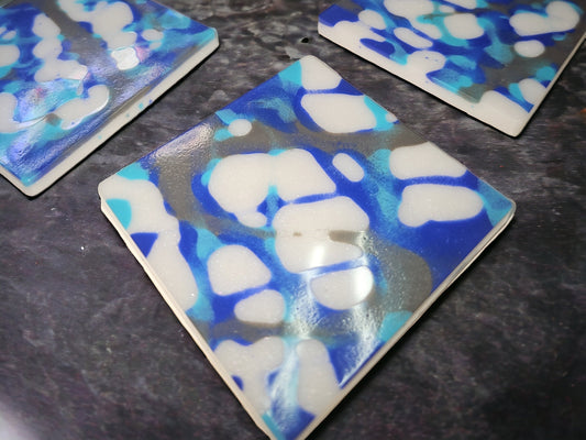 Splatter BlueGray Coaster Resin Set