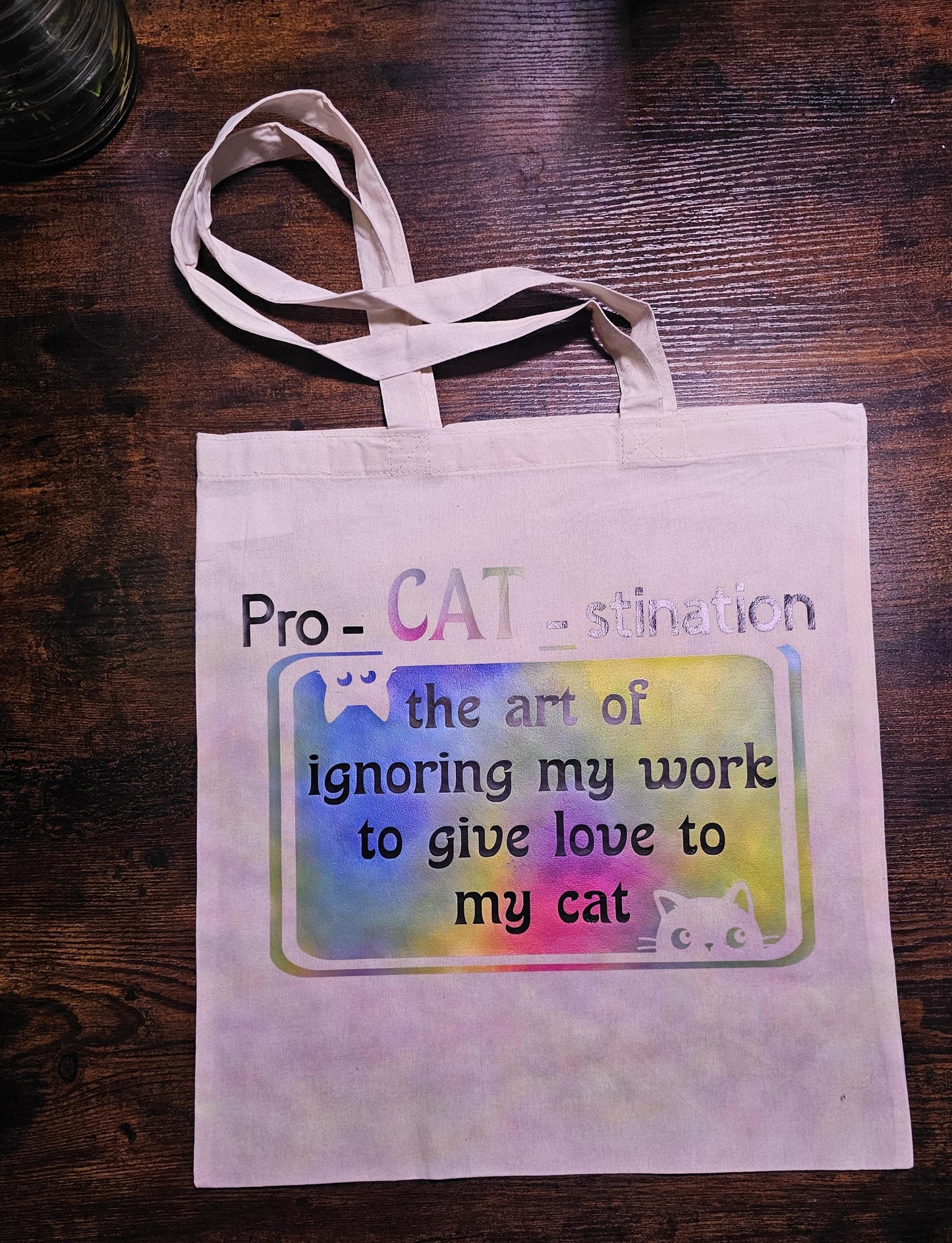 Funny Cat and Dog Definintion 100% Cotton Tote Bag