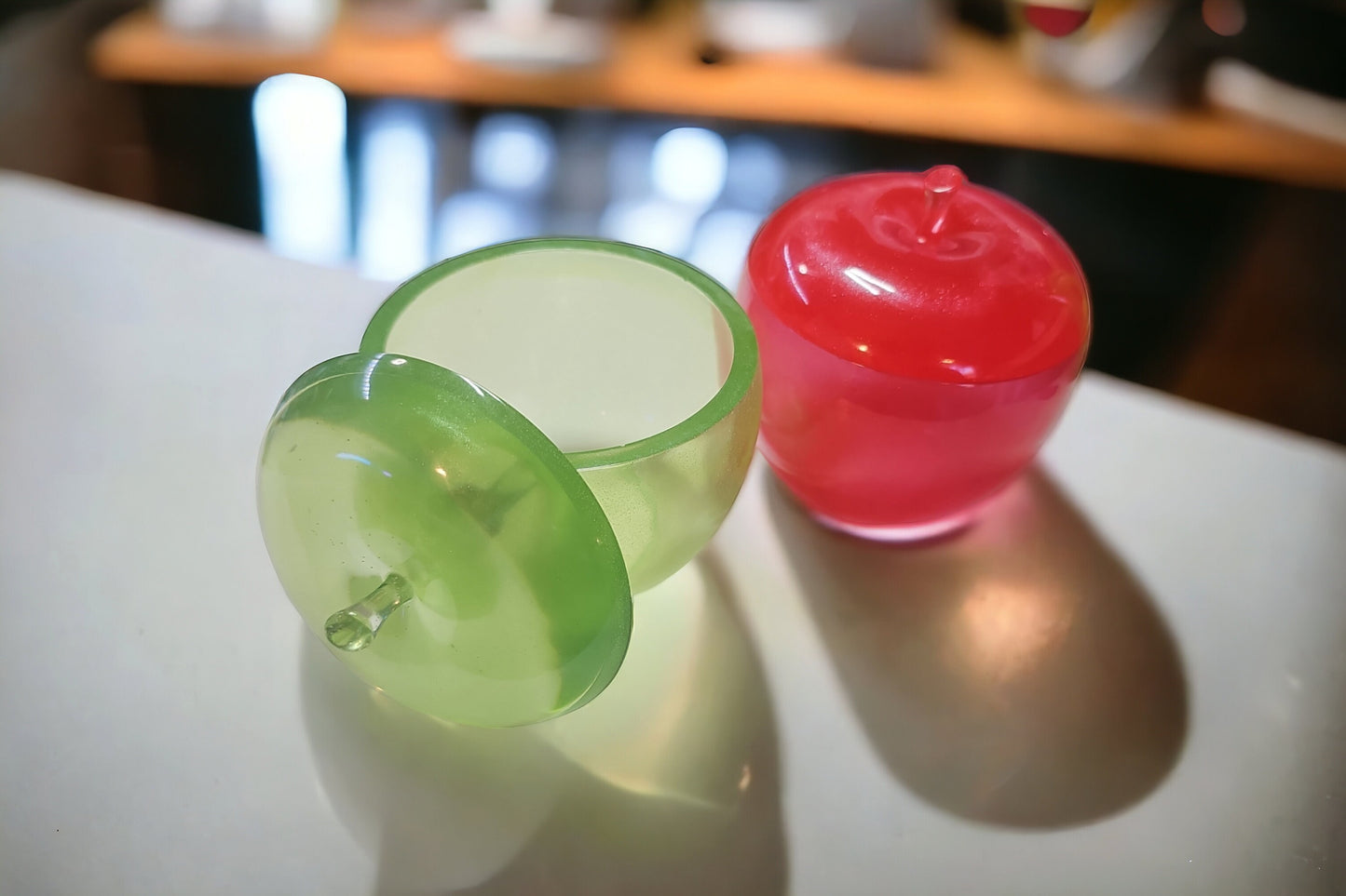 Apple Resin Storage Jar Container