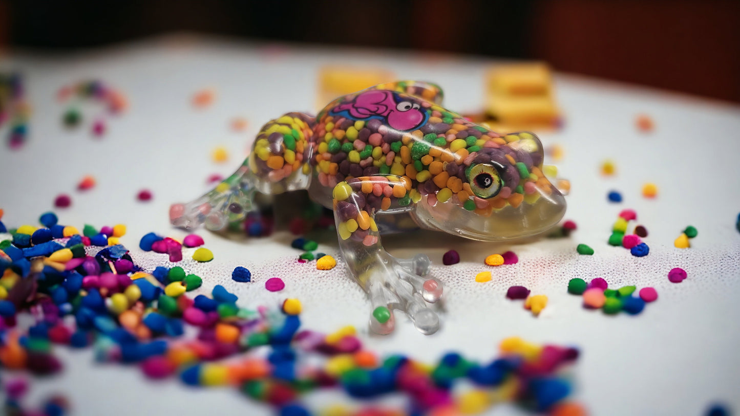 Candy Resin Frog Decor
