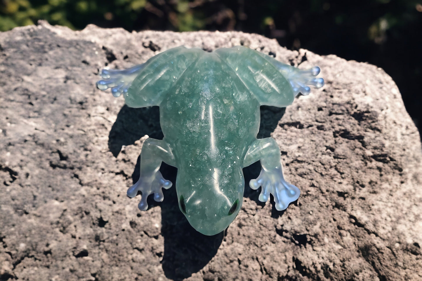 Glass Shard Decorative Frog