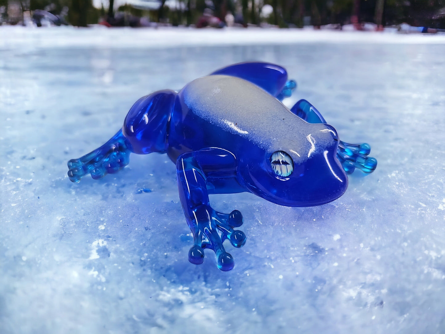 Frozen Seas Resin Frog Decor