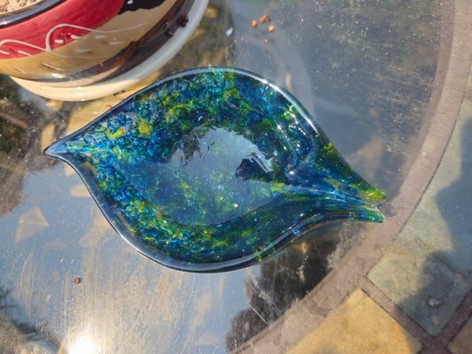 Crushed Glass Resin Soap Dish