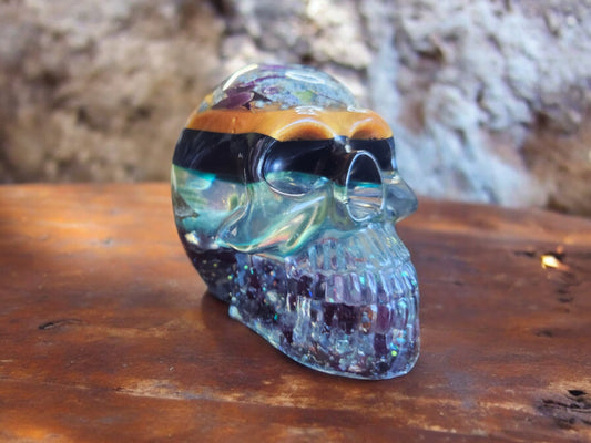 Random Flower Skull Decor